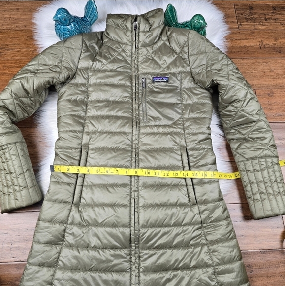 Patagonia Radalie Insulated Quilted Parka Long Coat Size Small - Picture 3 of 14